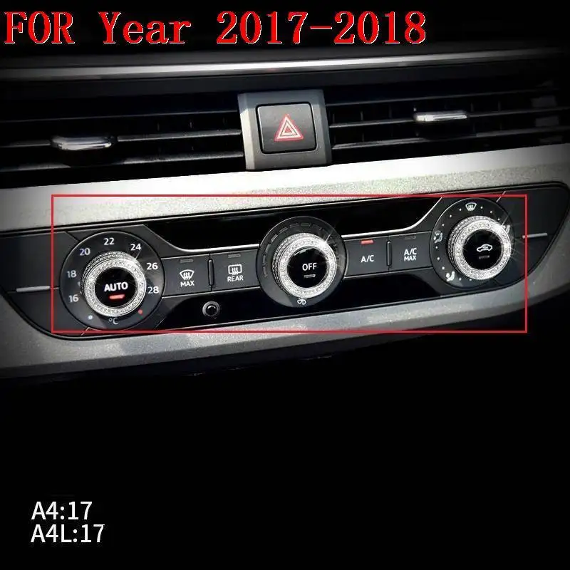Автомобильный персонализированный хромированный обновленный модифицированный декоративный аксессуар для стайлинга автомобиля яркие блестки Чехлы 17 18 для Audi A4L - Название цвета: MODEL B