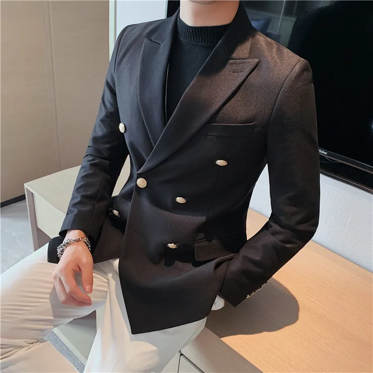 Matchesfashion Homme Vêtements Manteaux & Vestes Vestes Blazers Blazer en laine à double boutonnage 