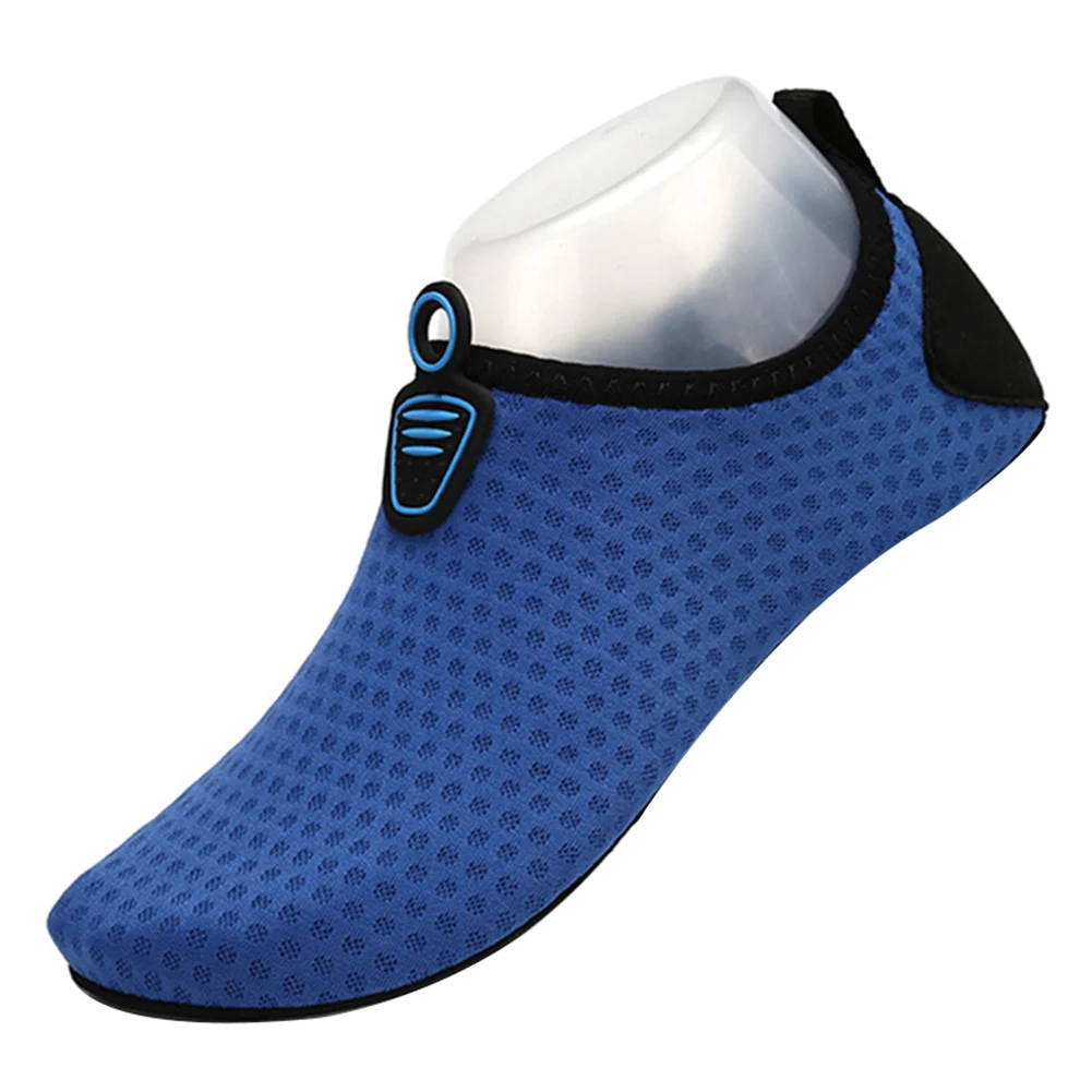 Лидер продаж; женская и мужская обувь для плавания; дышащие кроссовки на мягкой плоской подошве; летняя обувь для серфинга дайвинга; MVI-ing - Цвет: Синий