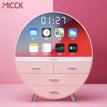 

MICCK Fashion Large Capacity Cosmetic Storage Box Jewelry Lipstick Drawer Makeup Organizer Skin Care Dressing Table Beauty Box