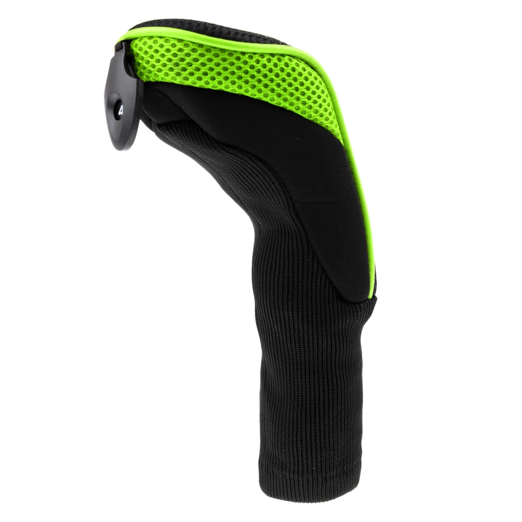 3Pcs Long Neck Headcover Golf Club Rescue Head Covers Golf Hybrid Headcovers Golf Gift Sets Flag Putters Clubs Gear Accessories
