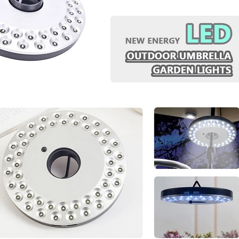 

48 LED Round Camping Tent Lamp Outdoor Emergency Light Hanging LED Light Hiking Flashlight SEC88