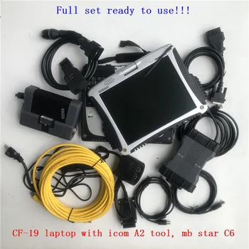 

2in1diagnosis software HDD in CF-19 laptop CF19 touchscreen PC with MB star C6 VCI X-ntry for BMW icom a2 full set directly use