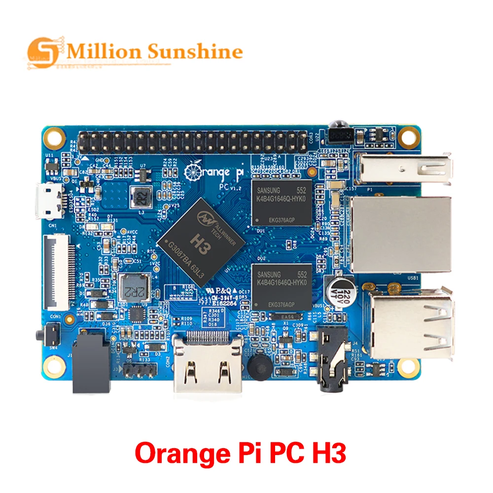 Оранжевый Pi PC H3 четырехъядерный 1 гб поддержка Lubuntu linux и android mini PC OR2
