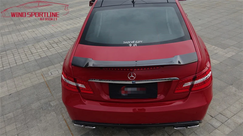 W207 C207 корпус из углеродного волокна спойлер R Стиль крыло для Mercedes E Class Coupe 2010- E200 E250 E300 E350
