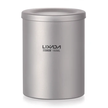 

Lixada 180ml Double Wall Titanium Tea Maker Teapot with Removable Infuser and Lid Titanium Maker Convenient Office Tea Pot