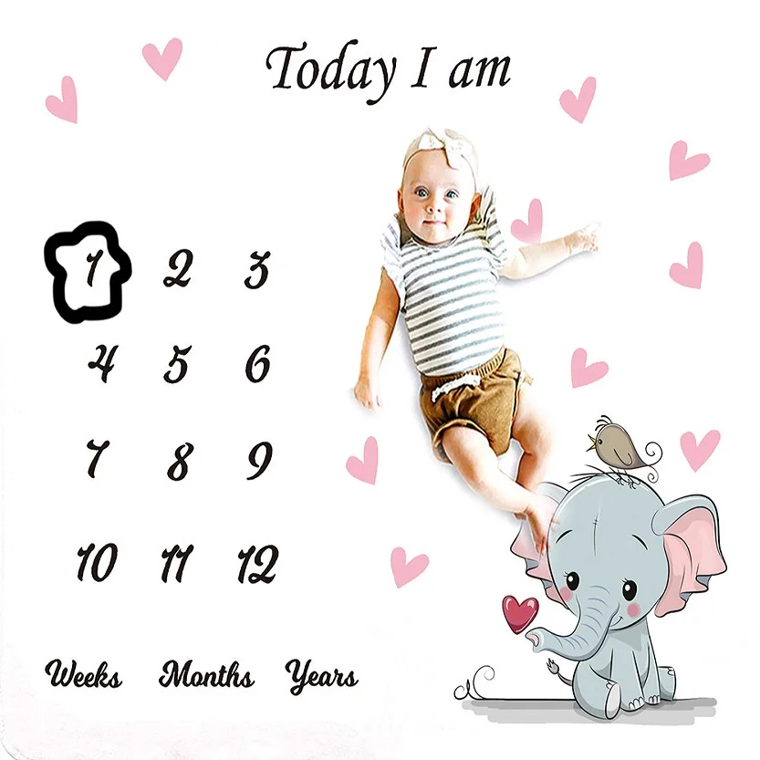 Couverture De Bebe Pour Nouveau Ne Tapis De Jeu Pour Photo Calendrier De Photographie Nœud Pour Cheveux De Bebe Arriere Plan Accessoires Photo Aliexpress