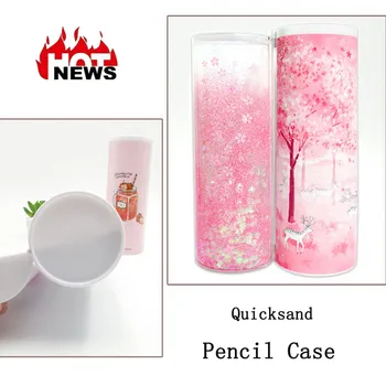 

The Creative Pencil Case School Pencil Box Novel Style Creative Three-open Cylindrical For Girls Pencil Case School Supplies