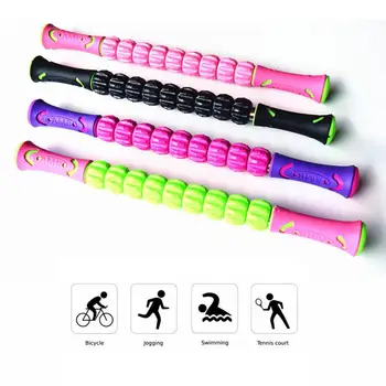 

Fitness Yoga Muscle Pain Relief Relaxing Roller Stick Leg Calf Gear Massager