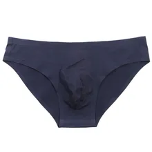 Men'S Low Waist Comfortable Soft Breathable Solid Color Sexy Underwear Briefs Ice Silk Men Underwear Gays Underwear 2021 Summer