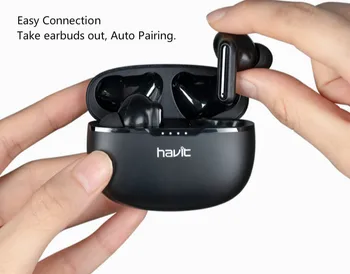 

Havit I99 Bluetooth earphone Good sound quality True Wireless Stereo Earbuds In-ear Detection Technology Type-C Charging Port