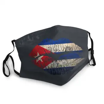

Cuba Lips Reusable Mouth Face Mask Pattern Dust Mask Protection Mask Respirator Mouth Muffle