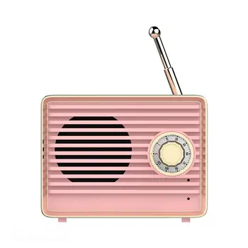 

BEESCLOVER Retro Bluetooth Speaker Mini Wireless Portable Stereo Subwoofer Speaker