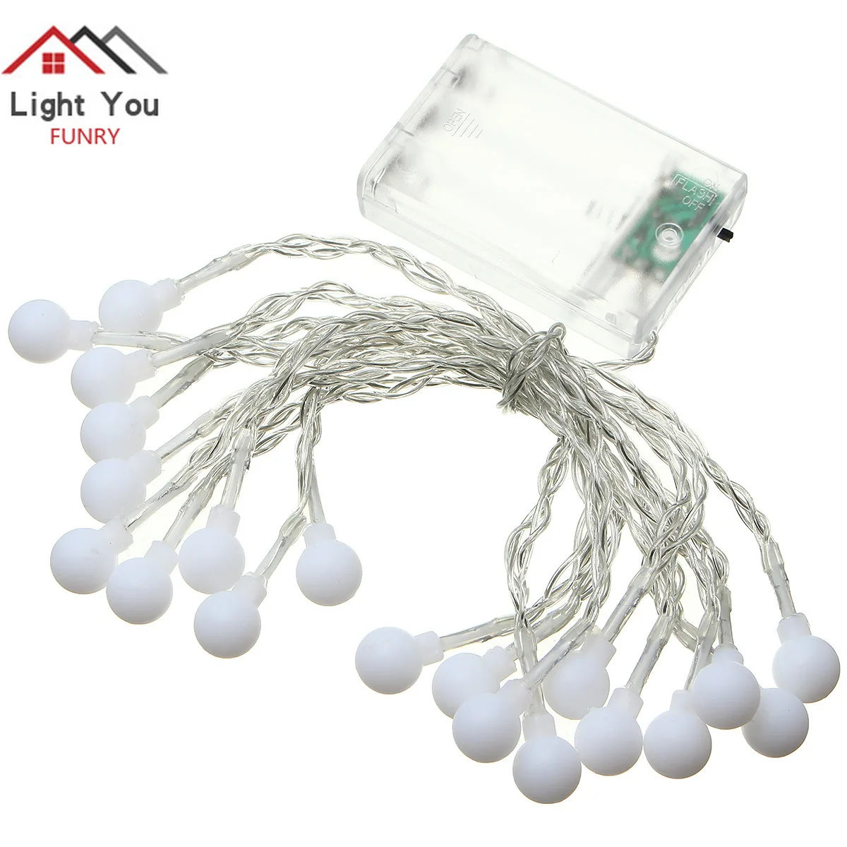 20 LED ball battery box light string Christmas tree Festival Indoor Decorative | Лампы и освещение