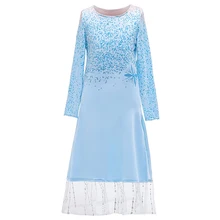 Новинка; платье принцессы для девочек «Снежная королева Эльза 2»; карнавальный костюм Эльзы для детей; костюмы на Хэллоуин для девочек