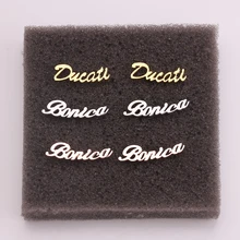 Трендовые, персонализированные, на заказ, имя& год& 26 букв, A-Z, милые серьги-гвоздики, ювелирные изделия из нержавеющей стали для женщин, очаровательный подарок, уникальный