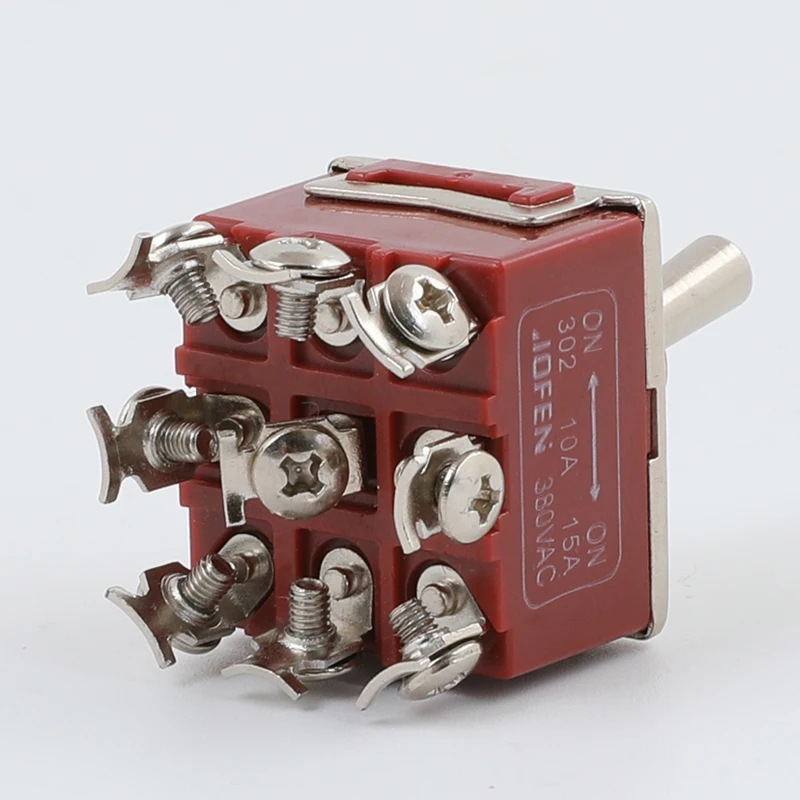1Dcs E-Ten303 12 Mm 9 Pin 3-Postice Off-On Rocker Kapcsoló 10A 380Vac ...