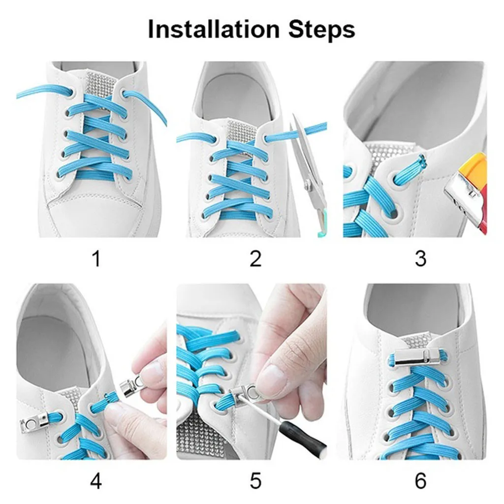 Модные магнитные шнурки 105 см, эластичные шнурки без шнурков, шнурки для обуви для детей и взрослых, унисекс, плоские кроссовки, шнурки для быстрого отдыха, шнурки, Dec
