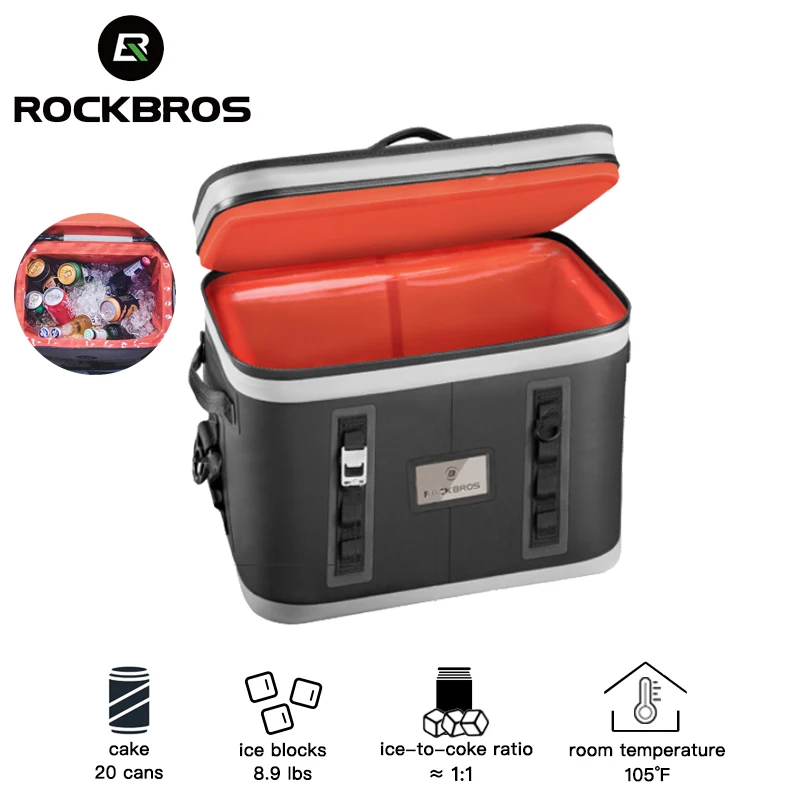 ^*Best Offers ROCKBROS Outdoor Picnic Basket Multifunction Large Capacity Durable Waterproof Hiking Camping Food Bag Cooler Box Picnic Basket