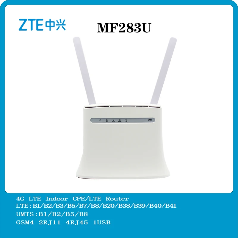 Беспроводной маршрутизатор ZTE MF283 MF283u с антенной 4g LTE CPE шлюз точки доступа Wi-Fi PK B593