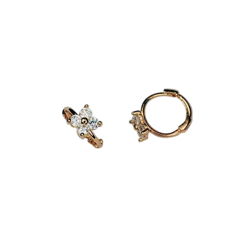 925 Sterling Silver French Simple Pavé Crystal Flower Stud Earrings Women Light Luxury Temperament Goddess Jewelry Gift - Image 6