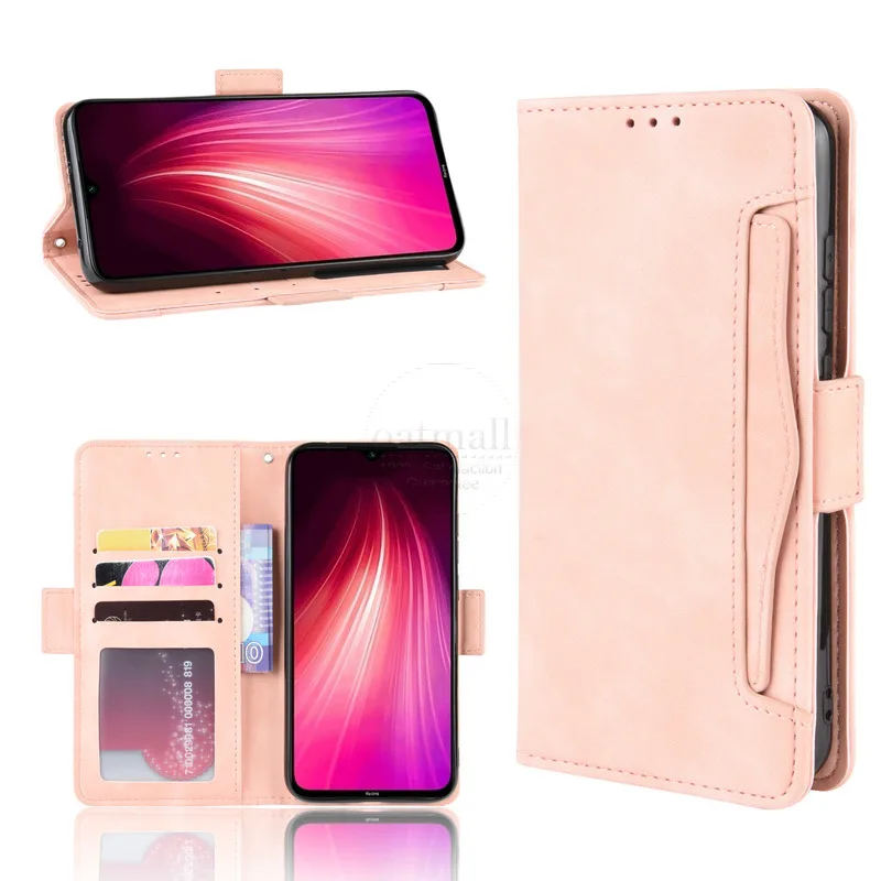 Чехол Кошелек для Xiaomi Redmi Note 8 Магнитный чехол книжка Pro держатель фото карт