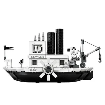 

lepinblock Hot Sale Mickeied Steamboat Willie Set Model 16062 21317 Building Block Bricks toy for Gifts Kids Christmas