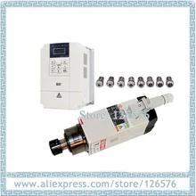 GDZ93* 82-2,2 мотор шпинделя 2.2Kw ER25 мотор шпинделя с воздушным охлаждением 4 подшипника 18000 об/мин+ 2.2Kw VFD инвертор+ ER25 сбор