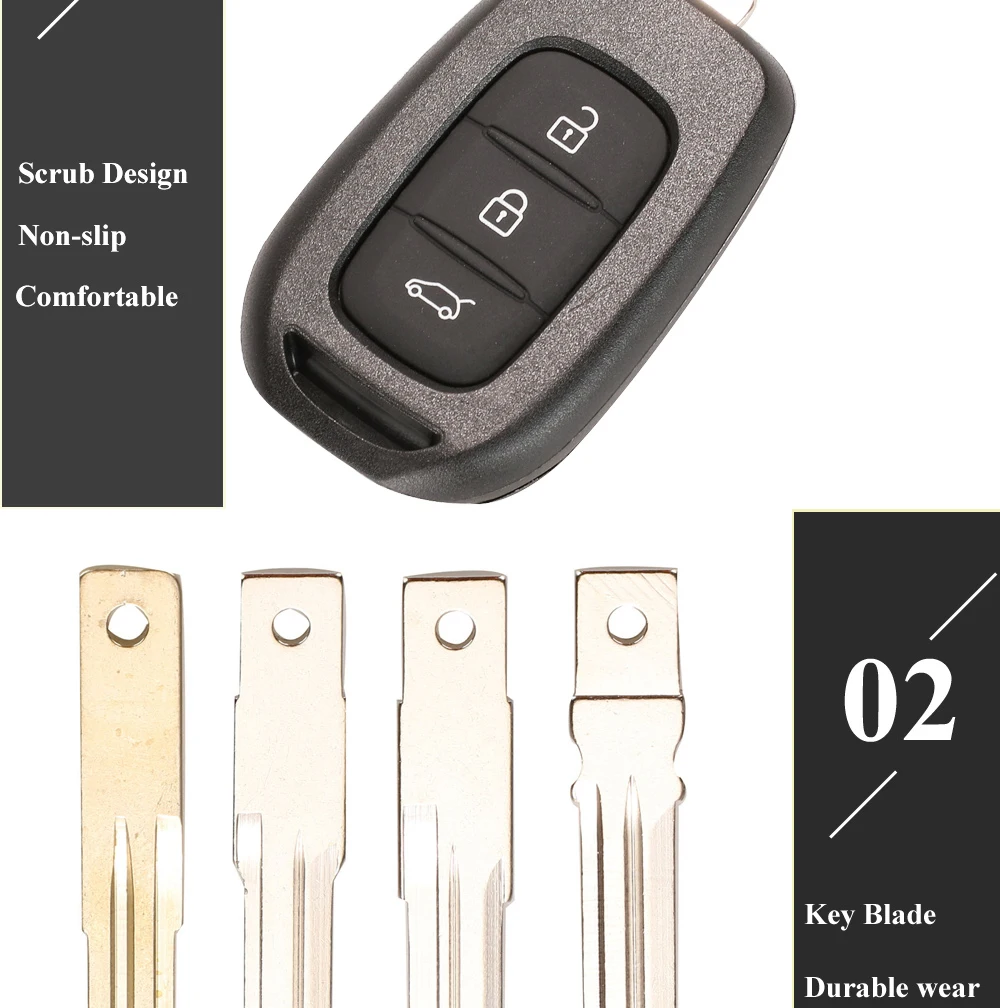 Keyforkess 3 pulsanti telecomando per auto portachiavi Shell per Renault Dacia Duster 2013 2014 2015 2016 -2018 HU136te VAC102 portachiavi sostituisci 9 Keyforkess 3 pulsanti telecomando per auto portachiavi Shell per Renault Dacia Duster 2013 2014 2015 2016 -2018 HU136te VAC102 portachiavi sostituisci - H5d3ceef414844c43990b99a3b8b164f9C