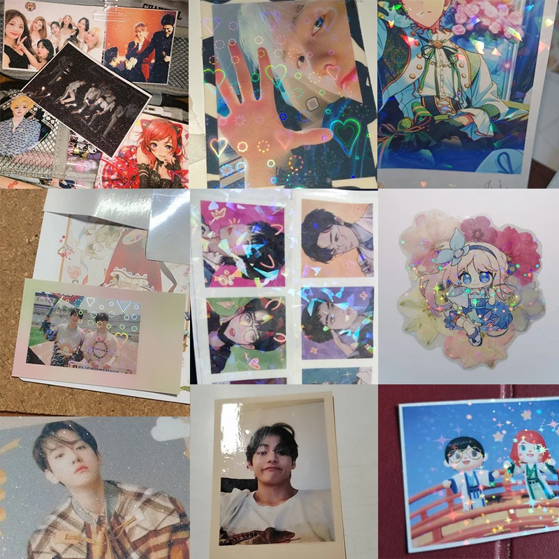 50sheets Self-Adhesive A4 Matte Photo Cold Laminating Film 210X297MM Photo Package Color Card Paper