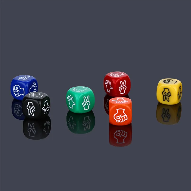 6 Pcs  multifaceted dice set of dance polyhedron multi-faceted acrylic dice dados de rpg  brand new dados poliedricos 30A20 (2)