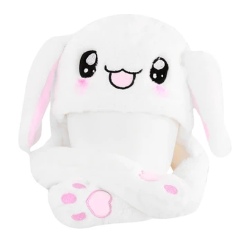 

Hot Novelty Magic Rabbit Hat With Moving Ear Plush Toy Gift Kids Toy Party Photo
