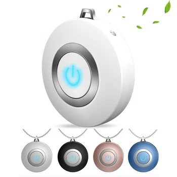 

Portable Mini Air Purifier Wearable Air Freshener Negative Anion Necklace No Radiation USB Personal Air Purifier For Adult Kids