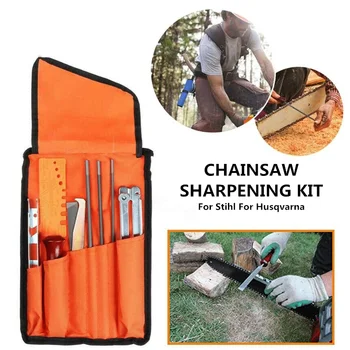 10PCS/Set Professional Chainsaw Chain Sharpening Kit Tool for Chain Sharpen Saw Files Tool