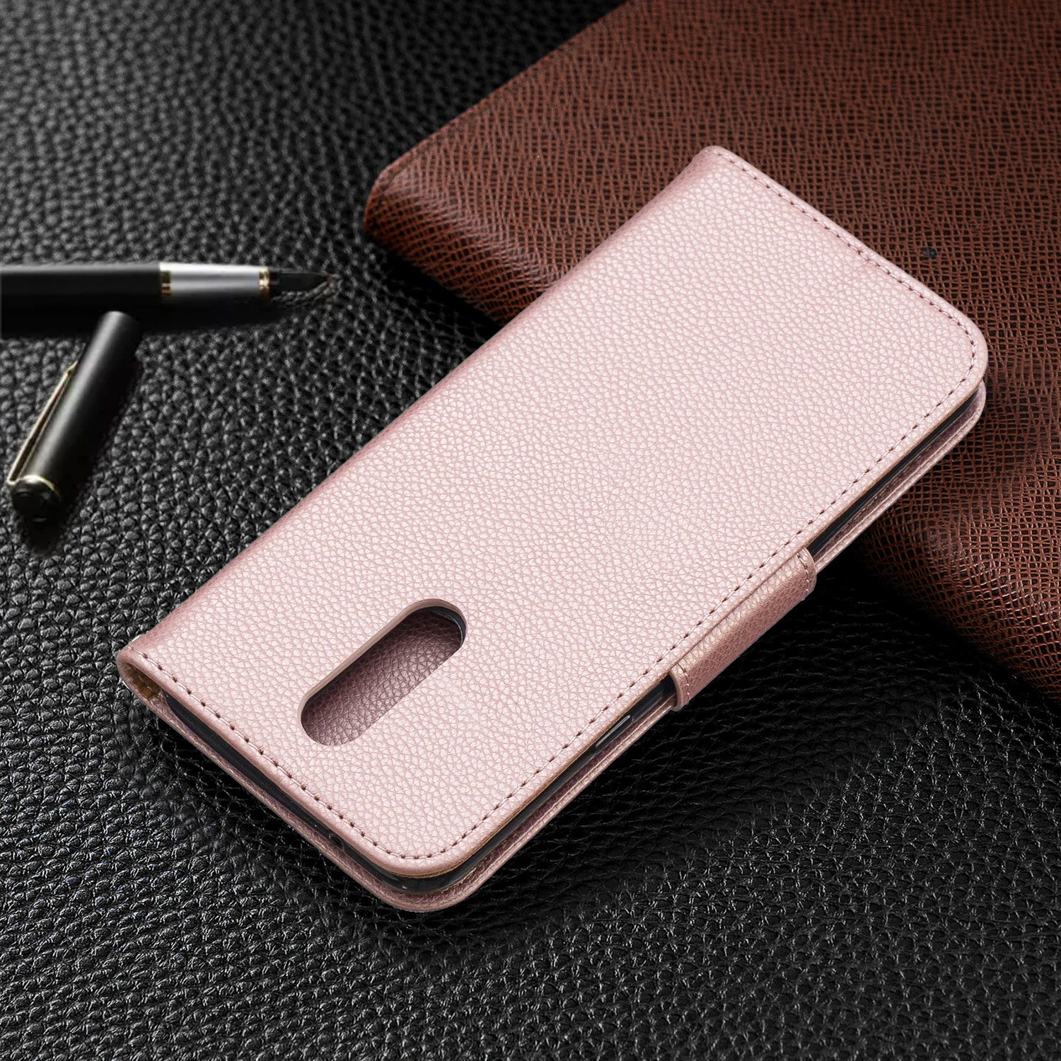 Кожаный флип-чехол-кошелек для LG K40 K50 Q60, модный силиконовый Магнитный плотный чехол для телефона LG Stylo 5, чехол hoesjes Coque