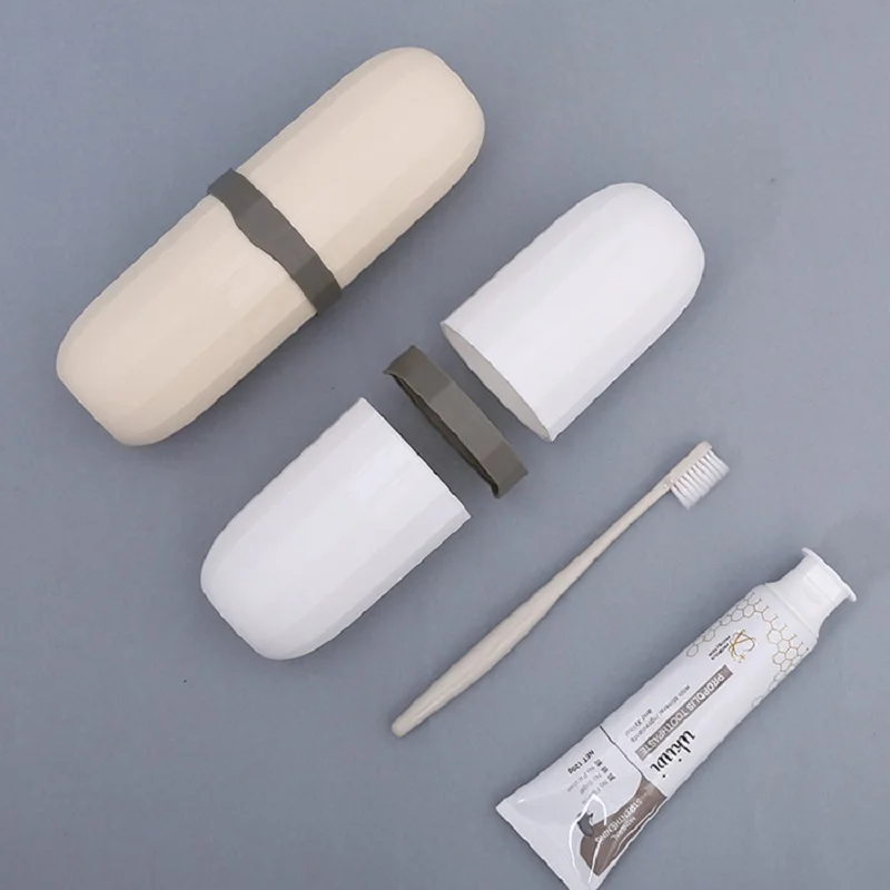 

Cup Holder Tooth Cylinder Creative Simple Toothpaste Nordic Travel Box Portable Toiletries Accessories Set Home Care