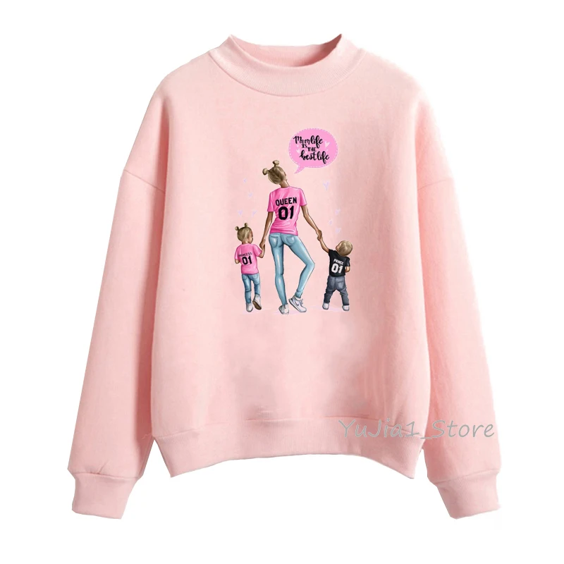Y33024 P Vogue Super Mom Толстовка kawaii с графическим принтом sudadera mujer super mama толстовка с капюшоном Женская Толстовка Зимняя розовая одежда уличная одежда - Цвет: Y33024 P