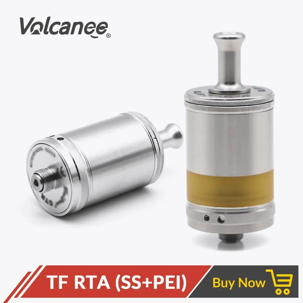 Атомайзер Volcanee ShenRay TaiFun GTR MTL RTA емкость 4 5 мл регулируемый поток воздуха SS316L PEI для
