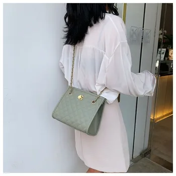 

Small Bag Women's 2019 New Lock Chain Bag Bucket Bag Fashion Single Shoulder Messenger Bag Handbag Women Bag