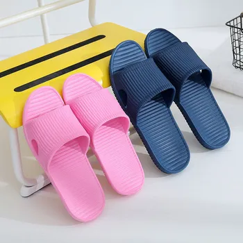 

indoor bathroom slippers men's and women's non-slip slippers flat soft slippers summer hotel flip flops B6B80B3