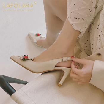 

Lapolaka 2020 New Fashion Genuine Leather Strange Style Summer Sandals Woman Shoes Buckle Strap Elegant Shoes Women Sandals