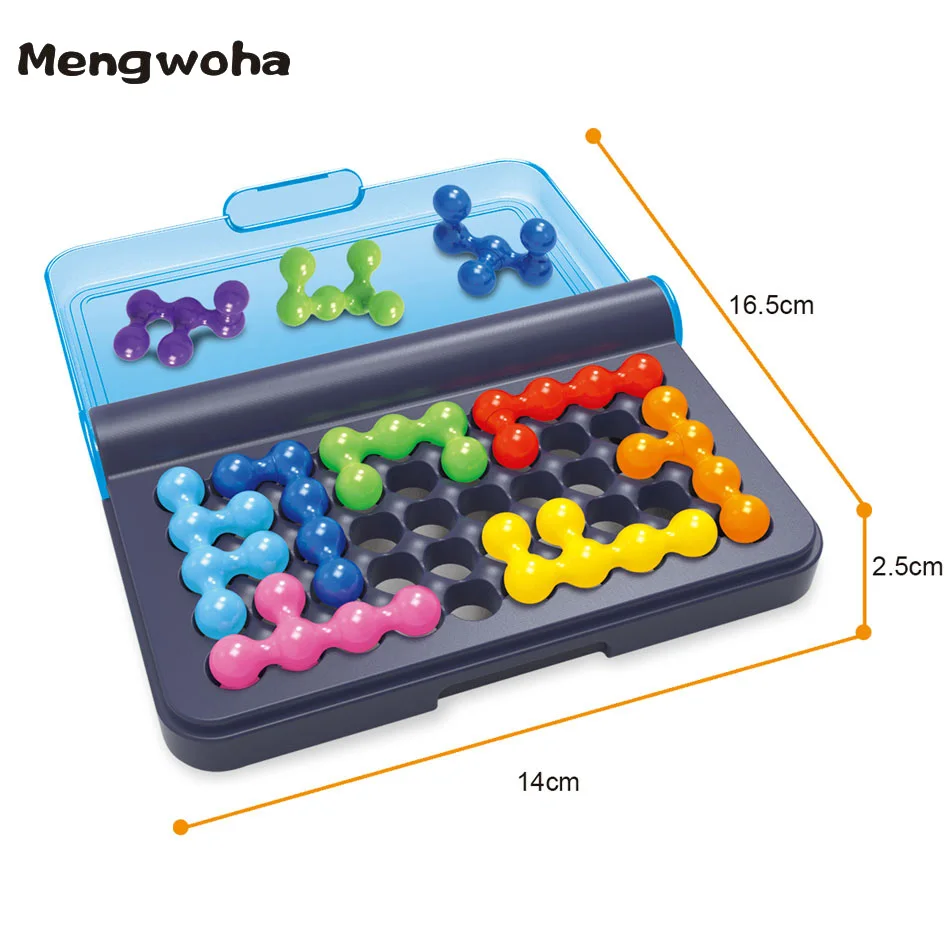

120 Challenges Fit Bead Plate IQ Pearl Logical Mind 3D Puzzle Brain Teaser Intellectual Game Educational Toy for Children Adults