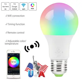 

Wifi Smart Multi-Color LED Light Bulb for Amazon Alexa/Google Home App Control