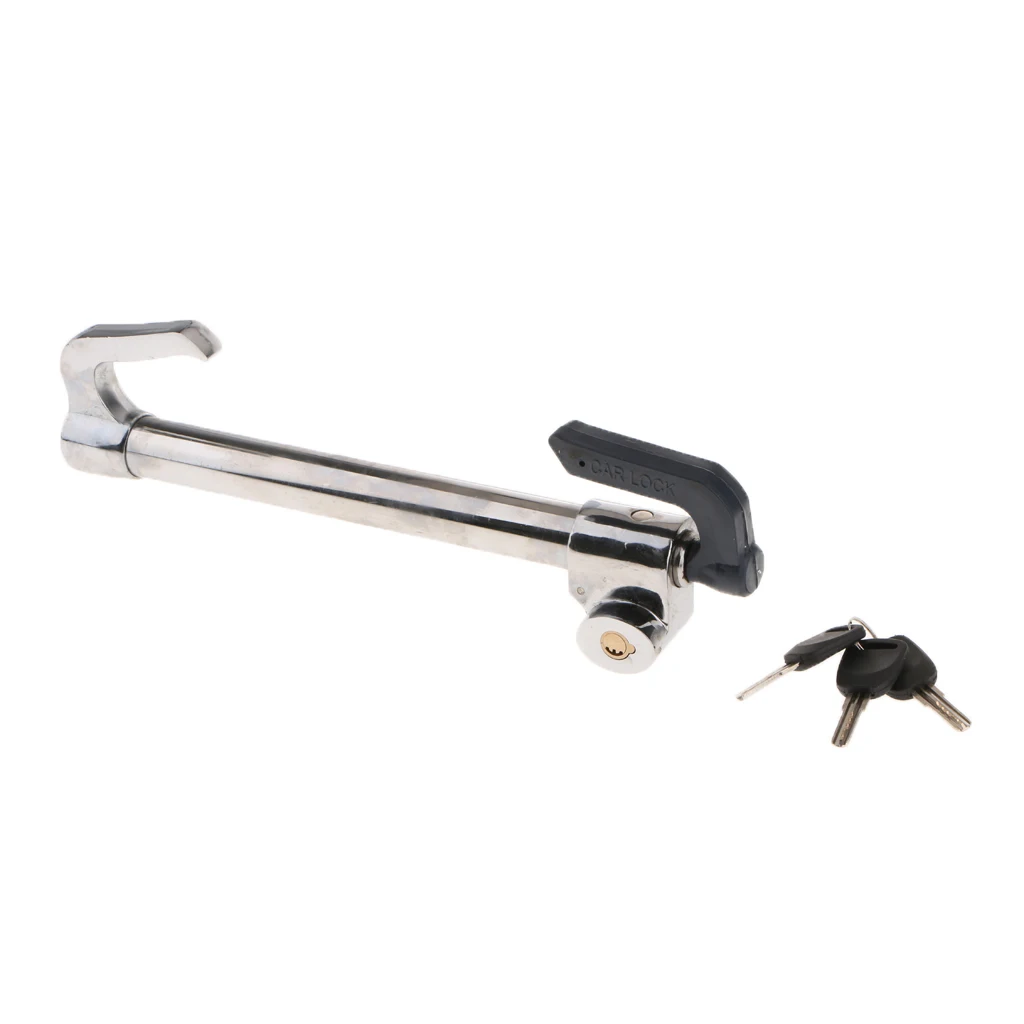 Car Steering Wheel Lock Adjustable Anti-theft Security System Device With Keys