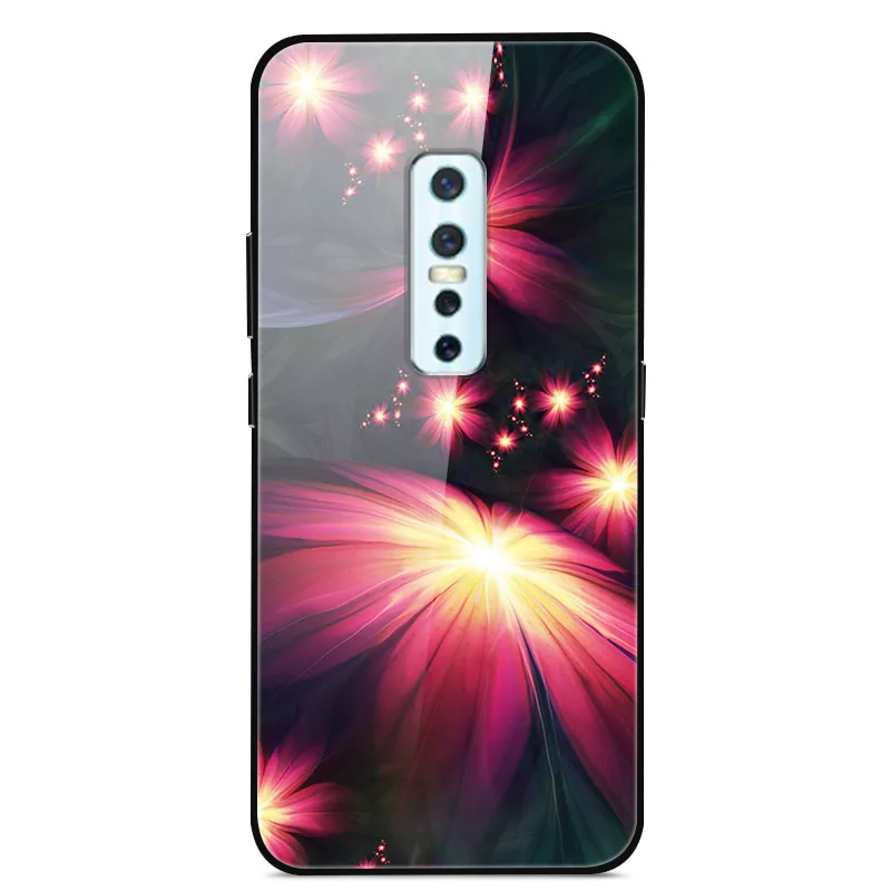 ДЛЯ Vivo V17 Pro Чехол закаленное стекло планета Космос крышка стеклянная задняя крышка для Vivo V17 Pro Coque оболочка для Vivo V17Pro V17 Pro - Цвет: 24