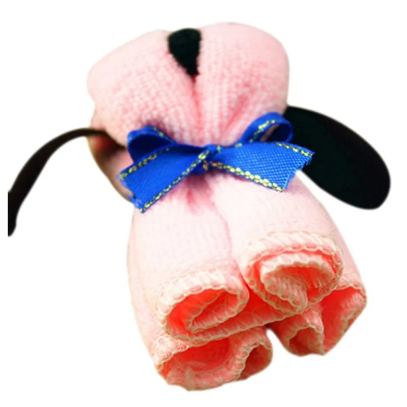 3Pcs Towel Washcloth Wedding Gifts Decoration- Random Color