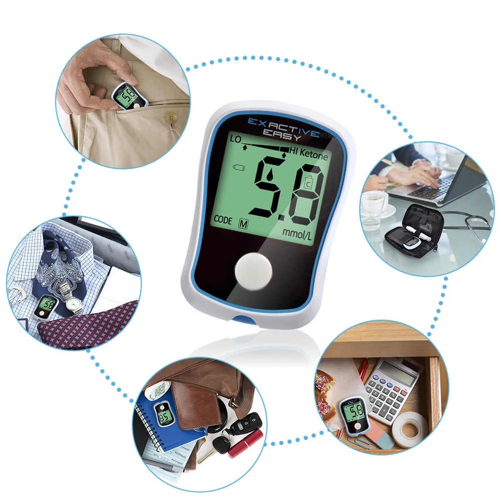 Глюкометр ELERA с тест полосками|blood glucometer|medidor de glicoseblood glucose monitor |