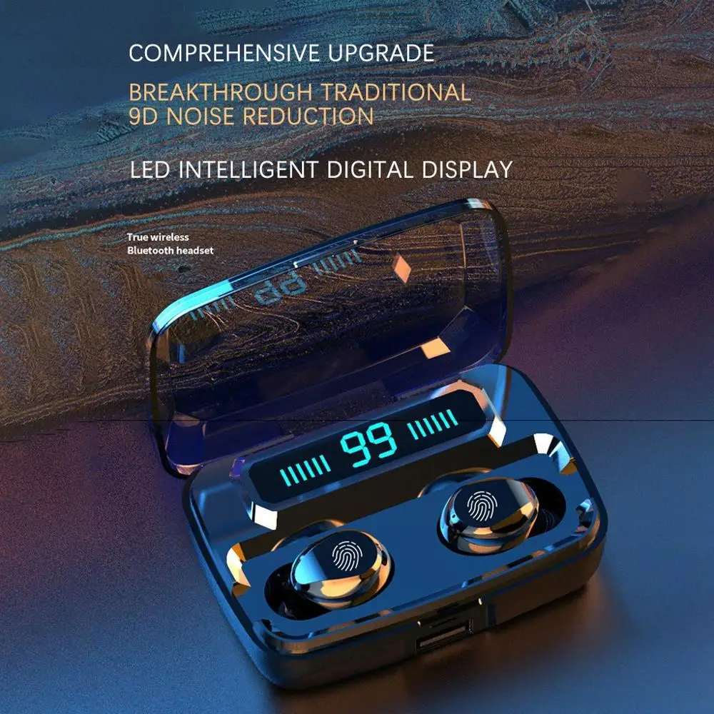 Sports Wireless Headsets Twins Bluetooth 5 0 Headset Wireless Dual Headphones Stereo Earphones For iPhone Samsung Huawei