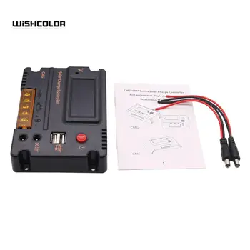 

20A Solar Charge Controller Solar Panel Battery Regulator Auto Switch Solar Controller Temperature Compensation 12V/24V