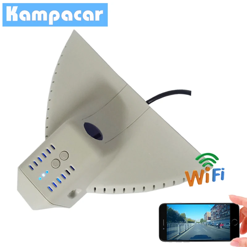 Kampacar Автомобильный регистратор HD Wifi DVR Dash камеры для Skoda Superb Kodiaq Топ настроенный два объектива видеорегистратор авто видеорегистраторы